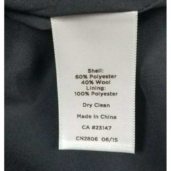 Talbots Petites Sz. 8P Wool Blend Grey/Black/Red Short Skirt W/ Side Zipper - Picture 6 of 7